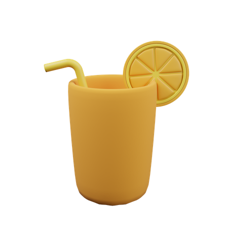 Iced Lemon Tea  3D Icon