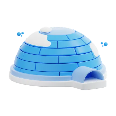 3 D Rendering Igloo Illustration 3D Icon