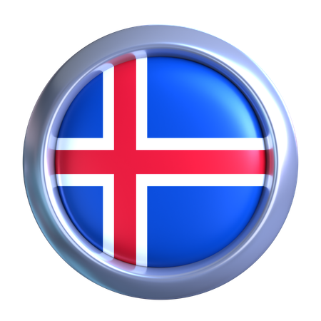 Iceland Emblem  3D Icon
