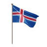iceland flag 3d