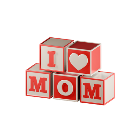 Ich liebe Mama  3D Icon