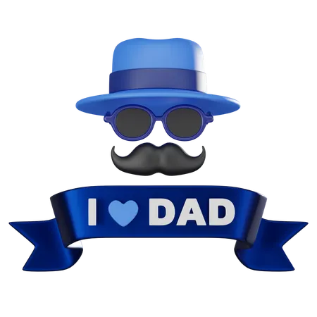 Ich liebe meinen Vater  3D Icon