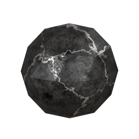 Ico Sphere 3D Illustration