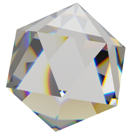 Ico Sphere Simplified  3D Icon