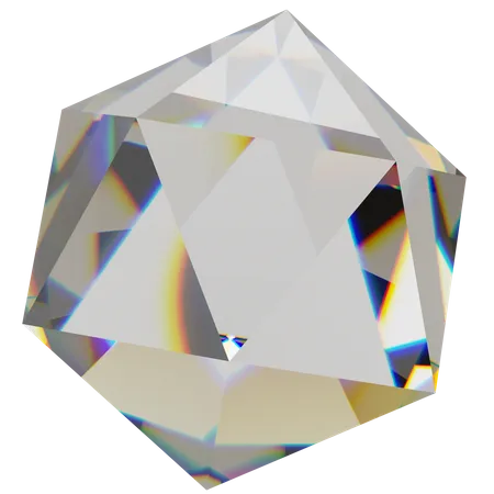 Ico Sphere Simplified  3D Icon