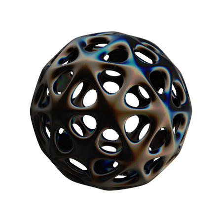 Ico Sphere Wireframe  3D Icon