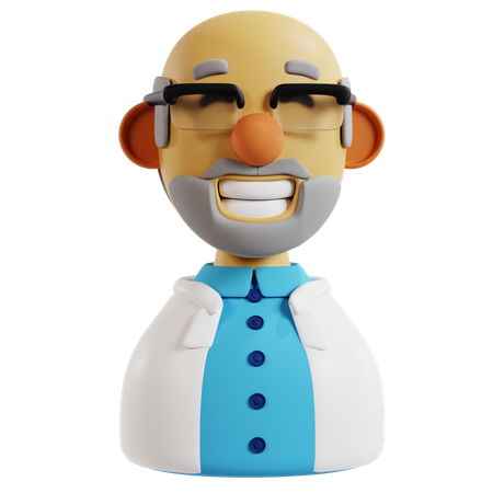 Ícone do avatar do professor  3D Icon