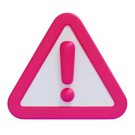 Ícone de alerta  3D Icon