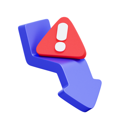 Ícone de alerta de desaceleração  3D Icon