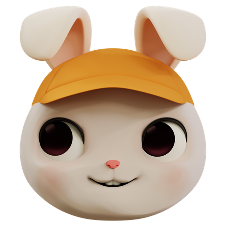 Ícone de emoji altivo de coelho  3D Icon