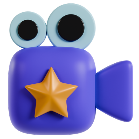 Ícone de filme animado  3D Icon