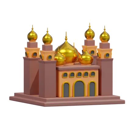 Icône de la mosquée dorée  3D Icon