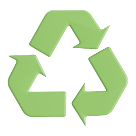 Ícone de reciclagem  3D Icon