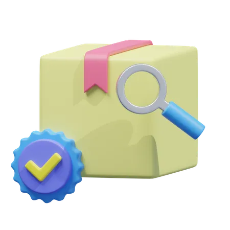 Ícone de verificação de pacote  3D Icon