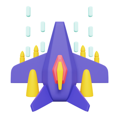 Ícone do jogo de avião a jato  3D Icon