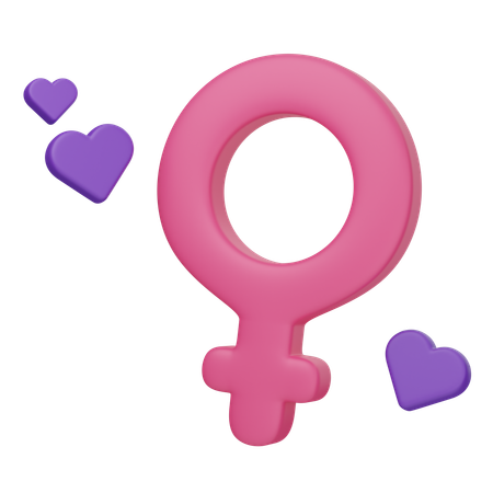 Icône féminine  3D Icon