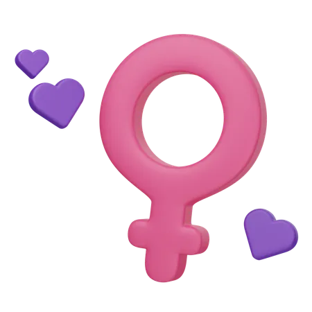 Icône féminine  3D Icon