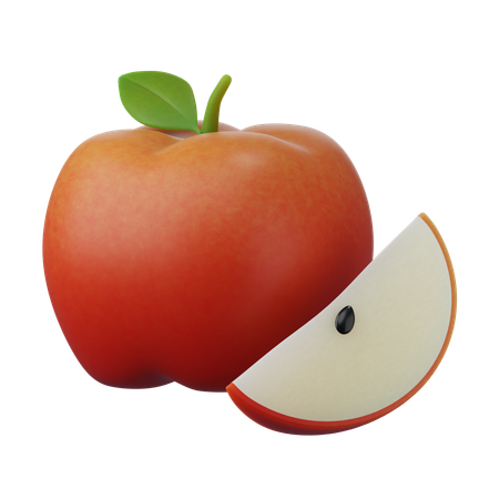 Icône pomme 3d  3D Icon