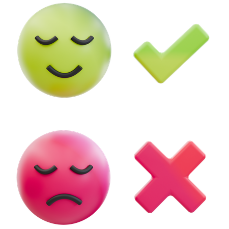 Ícones de classificação de satisfação do cliente  3D Icon
