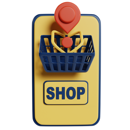 Iconic Shopping Basket Experience  3D Illustration