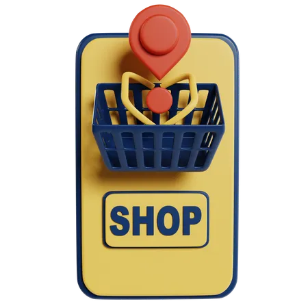 Iconic Shopping Basket Experience  3D Illustration