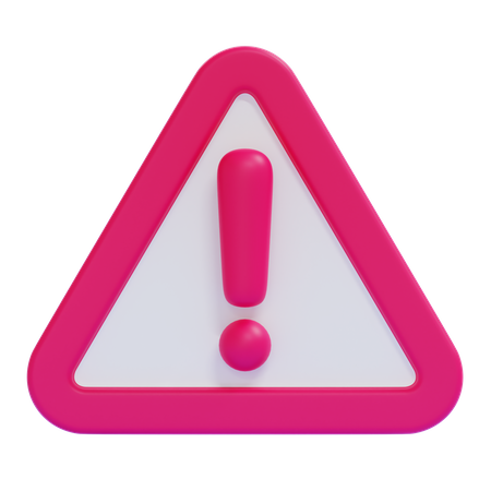 Icono de alerta  3D Icon