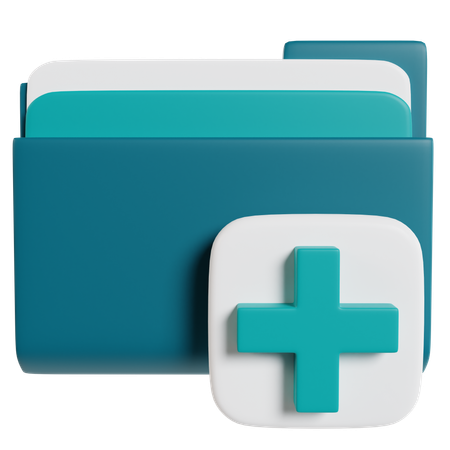 Icono de carpeta medica  3D Icon