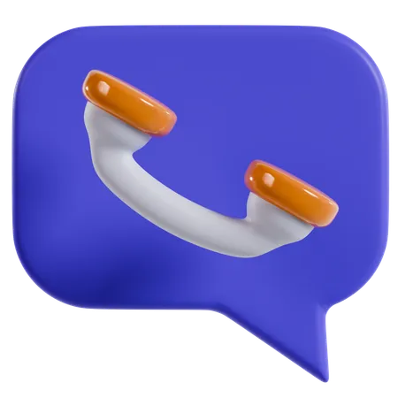 Icono de chat estilizado  3D Icon