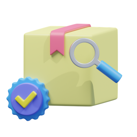 Icono de control de paquetes  3D Icon