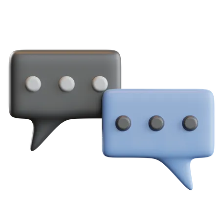 Icono de conversación  3D Icon