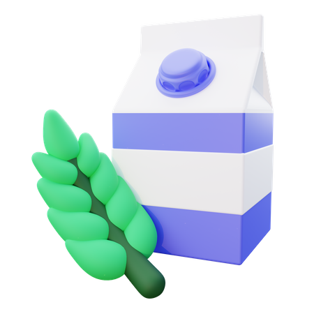 Icono de leche de avena  3D Icon