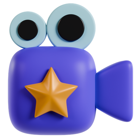 Icono de película animada  3D Icon