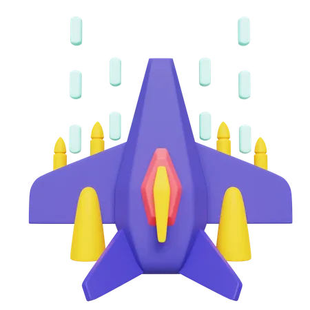 Icono del juego de avión a reacción  3D Icon