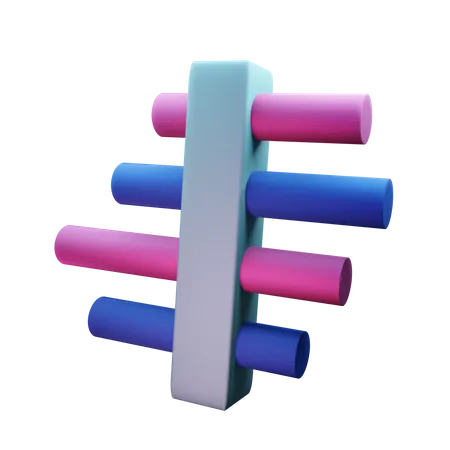 Icono de diagrama de gantt  3D Icon
