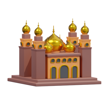 Icono de la mezquita dorada  3D Icon