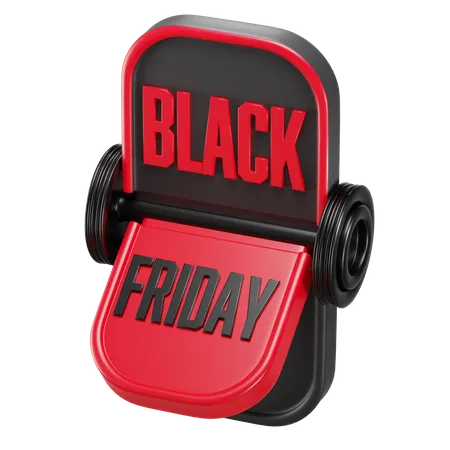 Icono de viernes negro  3D Icon