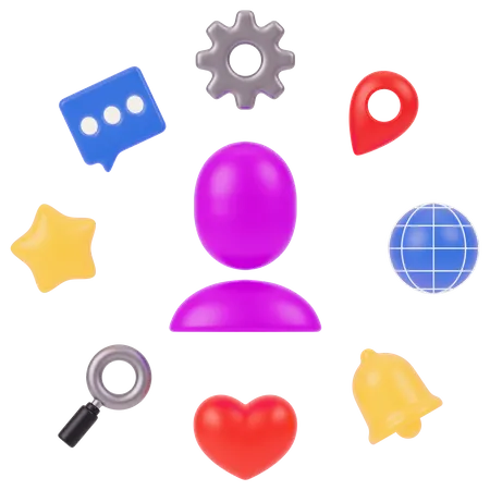 Iconos de usuario  3D Icon