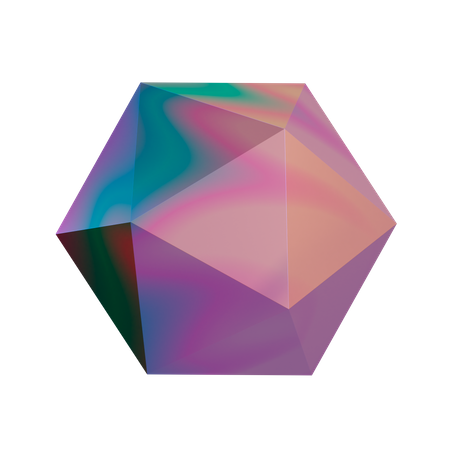 Icosaèdre  3D Illustration
