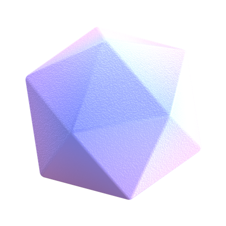 Icosahedron  3D Icon