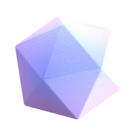 Icosahedron  3D Icon