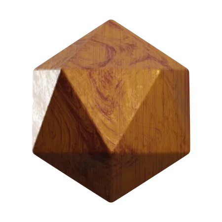 Icosahedron  3D Illustration