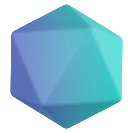 Icosphere  3D Icon