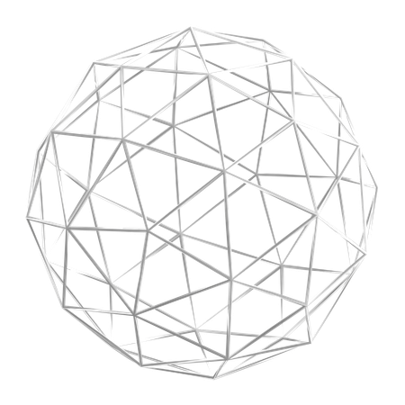 Icosphere  3D Icon