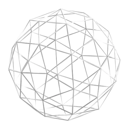 Icosphere  3D Icon