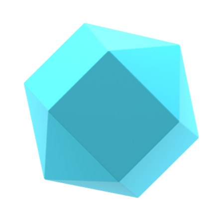 Icosphere  3D Icon