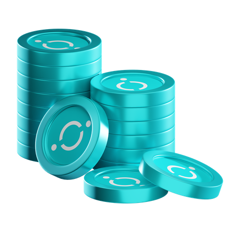 Icx Coin Stacks  3D Icon