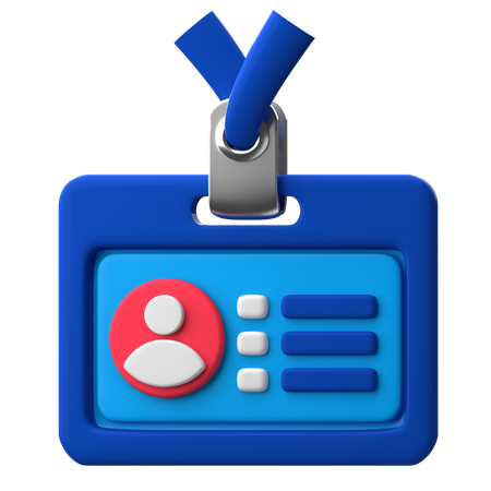 従業員ID  3D Icon
