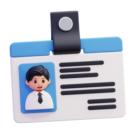 従業員ID  3D Icon