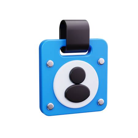 Id Badge  3D Icon