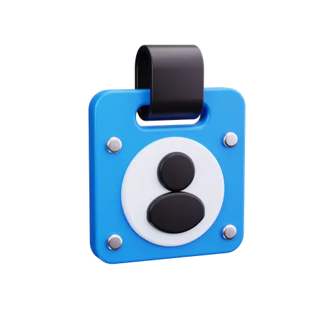 Id Badge  3D Icon